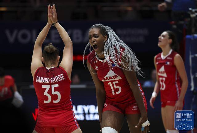 世界女排联赛（中国北京站）：法国队胜比利时队