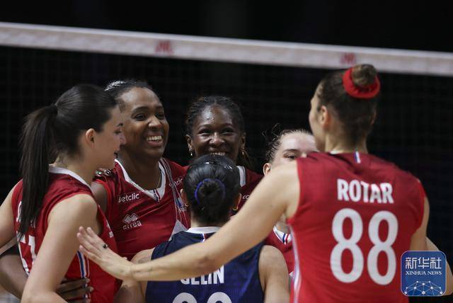 世界女排联赛（中国北京站）：法国队胜比利时队